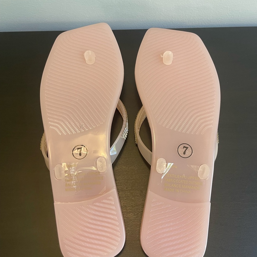 Lauren Lorraine Pink Rhinestone Sandals - Picture 2 of 6